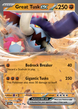 Pokémon | SVI | 123 | Great Tusk ex (★★)