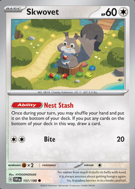 Pokémon | SVI | 151 | Skwovet