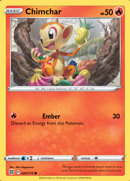 Pokémon | BRS | 024 | Chimchar