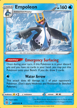 Pokémon | SWSH09F037 |★H| Empoleon