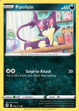 Pokémon | BRS | 090 | Purrloin