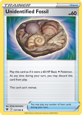 Pokémon | ASR | 157 | Unidentified Fossil