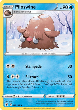 Pokémon | SWSH10F032 |◆| Piloswine