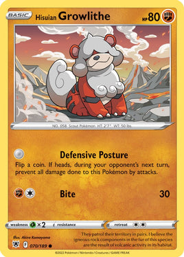 Pokémon | ASR | 070 | Hisuian Growlithe