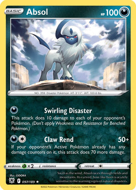 Pokémon | SWSH10F097 |★H| Absol