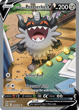 Pokémon | LOR | 184 | Galarian Perrserker V