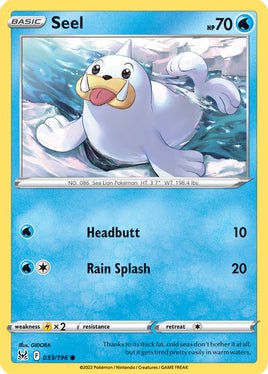 Pokémon | LOR | 033 | Seel