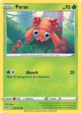 Pokémon | LOR | 004 | Paras