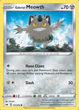 Pokémon | SWSH01D127 |●| Galarian Meowth