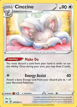 Pokémon | SWSH01D147 |★| Cinccino