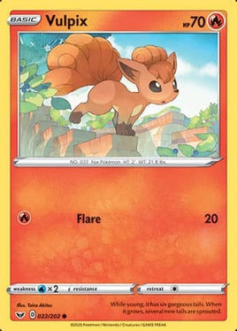 Pokémon | SWSH01D022 |●| Vulpix