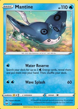 Pokémon | SWSH01D052 |◆| Mantine