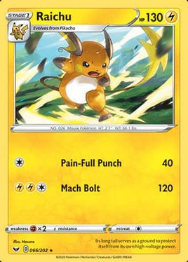 Pokémon | SWSH01D066 |★| Raichu