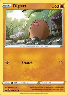 Pokémon | SWSH01D092 |●| Diglett