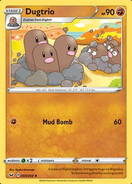 Pokémon | SWSH01D093 |◆| Dugtrio