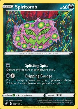 Pokémon | SWSH02D116 |★| Spiritomb