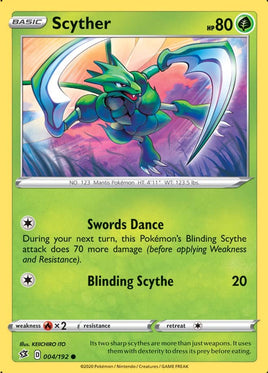 Pokémon | SWSH02D004 |●| Scyther