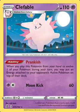 Pokémon | SWSH02D075 |★H| Clefable