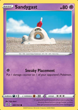 Pokémon | SWSH02D081 |●| Sandygast