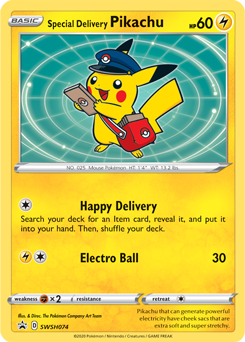 Pokémon | SSP | 074 | Special Delivery Pikachu