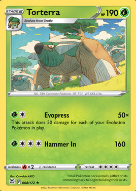 Pokémon | SWSH09F008 |★RH| Torterra