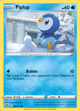 Pokémon | SWSH09F035 |★RH| Piplup